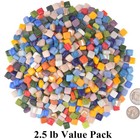 Samjobroad 2 5 Lb Small Square Mosaic Tiles For Crafts 10x10mm Assorted Colors G