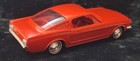 Vintage 1965 Amt Red Ford Mustang Fastback Dealer Promotional Plastic Model Car