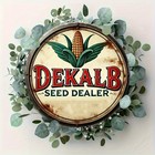 Vintage Round With Dekalb Seed Dealer Tin Metal Signs Home D  cor 8x8