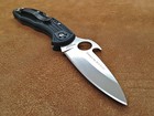 Spyderco Waved Delica 4 C11pgyw Saber Ground Frn Plain Edge Knife    Vg-10 Steel