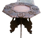 Large  Beautifully Carved 19thc Burmese  Folding Side Table 