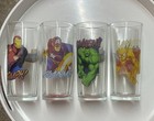 Vintage Marvel Avengers Collectible Drinking Glasses - Set Of 4