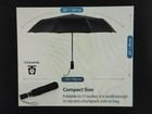 Sy Compact Travel Umbrella 2 Pack Windproof Automatic Umbrellas Foldable-black 