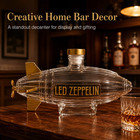 New   Unique Shaped Glass Decanter Novelty Whiskey Liquor Bottle Decor 310ml