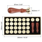 Brass Letter Wax Seal Stamp Kit 26 Custom A-z Crown Wax Sealing Vintage Brown