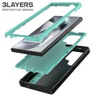 For Samsung Galaxy S24 Plus Ultra Bumper Kickstand Protective Case Hybrid Cover