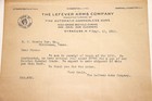 Lefever Arms Co  Letter Of Acknowledgement And  1-sided Advertising Envelope