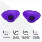 Super Sunnies Slim Flex Tanning Bed Goggles Uv Protect Eyeshields  purple 