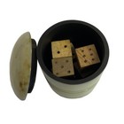 Old-fasioned Farkle Dice Game In Horn Resin Cup