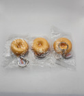 Brand New Sealed Set Of 3 Dunkin  Donuts Soft Squishy Winter Keychain 2024