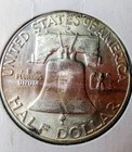 1961 D Franklin Half Dollar 90  Silver Bu  Fbl  Minor Ddr