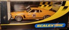 1 32 Scalextric Slot Car  rare  C2437 Ford Mustang 1970  16 Orange Race Car New