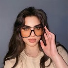 Guvivi Oversized Retro Aviator Sunglasses Double Bridge