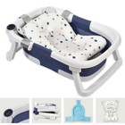Foldable Baby Bath Tub Bathtub With Thermometer   Baby Tub Cushion   Bath Net Us