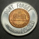 1963 Encased Lincoln Cent Lucky Penny   don t Forget It Could Be Loaded 