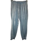 Serra Sky Blue Velour Set Top   Pants Women s Medium Pajamas Athletic Sweats