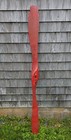 Vintage 71  Airplane Wood Propeller Red Wooden Worn Great Rustic Aviation Decor