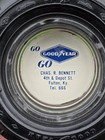 Vtg Goodyear Fulton Ky Advertising Old Custom Super Cushion Tire Glass Ashtray