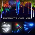 32 Tube Meteor Shower Lights Fairy String Lights Outdoor Garden Waterproof Decor