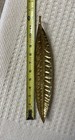 Virginia Metalcrafters 1940s Brass Euphorbia Codiacum Leaf Dish 12 