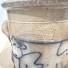 Early Salmon Falls Stoneware Cow Crock Salt Glaze Farmhouse Decor Dover Nh
