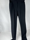 Akris Punto Pants Womens Sz 4 Black Slim Side Zip Slant Welt Pockets