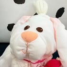 Fisher Price Puffalump Bunny Rabbit Plush White Pink Heart Lace Vintage