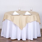 54  Beige Square Polyester Tablecloth Wedding Party Catering Linens