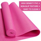 Yoga Mat 16 Pack 3mm Non Slip Exercise Fitness Pad Rose Red Pvc Funtery Thick