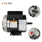2hp Spl Compressor Duty Electric Motor 3450 Rpm 56 Frame 5 8  Shaft 120 240v New