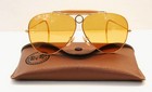 Vintage B l Ray Ban Usa  Shooter  Ambermatic Yellow 62mm  All-weather Sunglasses
