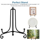 Iron Easel Classic Display Stand Plate Holders Picture Photo Frame Home