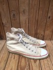 Vtg         rare All Star Converse Cream Hi Top Sneakers Made In Usa Usa 12 Uk  11