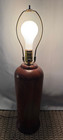 Vintage Mid Century Modern 3-way Wood Lamp-made In Usa