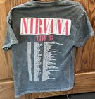 Nirvana Live  93 Tour Medium Gray 100  Cotton T-shirt Reproduction 