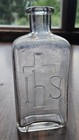 C 1890s - 1910s Holy Water Bottle Catholic Orthodox Religious Antique 