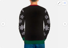 Ugly Holiday Sweater  Men s Novelty Santa Ugly Christmas  santa medium  Nwot