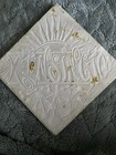 Antique 6x6 Kensington Art Tile Co Victorian Majolica Tile Mottled Caramel