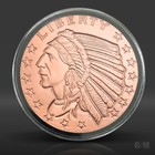 1 Oz Incuse Indian Copper Round In Capsule  999 Fine Bullion