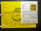 Jack Nicklaus Signed 2024 Official Masters Flag Jsa Scottie Scheffler Wins Wow  