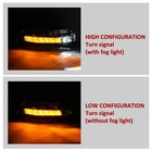 For 2018 2019-2023 Ford Mustang Led Drl Fog Lights W sequential Turn Signal Lamp