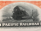 1951 Missouri Pacific Mp  now Up  Railroad Railway Stock Certificate Steam Train