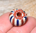 Antique Venetian Italian Five Layer Chevron Drawn Cane Star Bead African Trade 