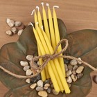 Quality Natural Beeswax Hanukkah Candles Set Of 45 - Standard Size Chanukah C   