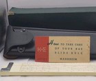 Vintage Sliderule Doric Keuffel   Esser Co  K e  N9081-3 Leather Case Box Manual