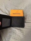Louis Vuitton Wallet Brand New Black gray Monogram Bifold Card Holder Men women