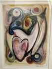 Framed Signed Stephen Lucas Modern Art Print Colors Of The Heart
