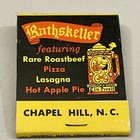 Vintage  Matchbook Cover  Rathskeller Restaurant Chapel Jill  Nc  Gmg  Unstruck