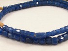 Old Bohemian Czech Faceted Russian Blue Glass Trade Beads 5 To 9 5 Mm Diameter