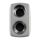 Wise 3059 Portable Drink Holder W  Stainless Inserts   Marble   White